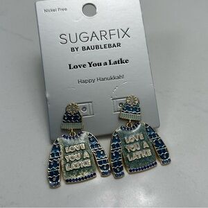 SUGARFIX x BaubleBar Holiday Earrings NWT